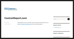 Desktop Screenshot of coolcatreport.com
