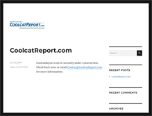 Tablet Screenshot of coolcatreport.com